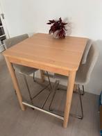 IKEA Rönninge statafel met 2 stuks barkruk Volfgang, Ophalen of Verzenden, Zo goed als nieuw