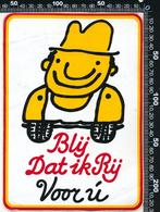 Sticker: Blij dat ik rij - Voor u (1), Verzamelen, Stickers, Verzenden, Zo goed als nieuw, Bedrijf of Vereniging