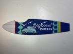 Houten surfplank wandbord longboard surfers 60cm, Ophalen of Verzenden, Nieuw