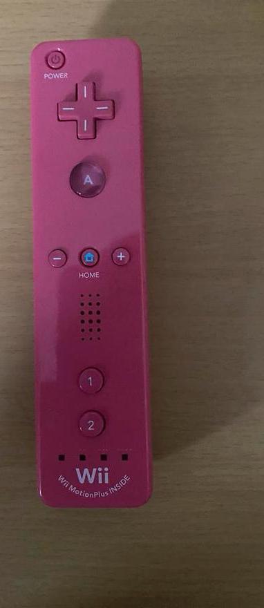 Nintendo wii motion plus controller roze, Spelcomputers en Games, Games | Nintendo Wii, Zo goed als nieuw, Overige genres, 1 speler