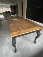 Eettafel groot hout, Huis en Inrichting, Ophalen, Gebruikt, 200 cm of meer, 50 tot 100 cm