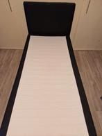 Boxspring, Ophalen, Grijs, 90 cm, Eenpersoons