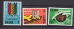 TSS Kavel 810089 Ghana Postfris  minr 138-140 honger Mooi ka, Postzegels en Munten, Postzegels | Afrika, Ophalen, Overige landen