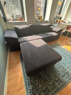 Ruime Stoffen Bank met Hocker, Ophalen, 250 tot 300 cm, Gebruikt, Driepersoons