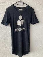 Isabel Marant long shirt logo linnen, Isabel Marant, Verzenden, Zwart, Zo goed als nieuw