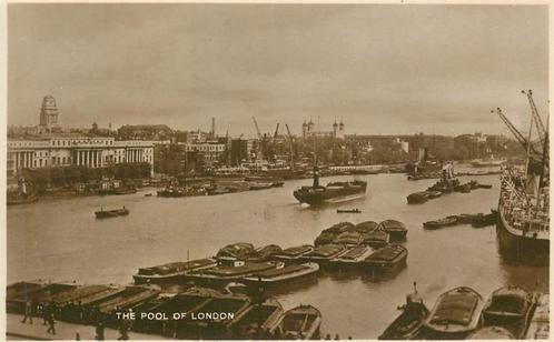 (381-410-009) The Pool of London, Verzamelen, Ansichtkaarten | Buitenland, Engeland, Voor 1920, Verzenden
