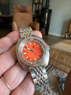 Seestern duikhorloge oranje dial, Ophalen of Verzenden, Zo goed als nieuw, Staal, Overige merken