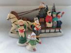 Vintage Lemax porcelainen beeld koets, Diversen, Kerst, Ophalen of Verzenden, Gebruikt
