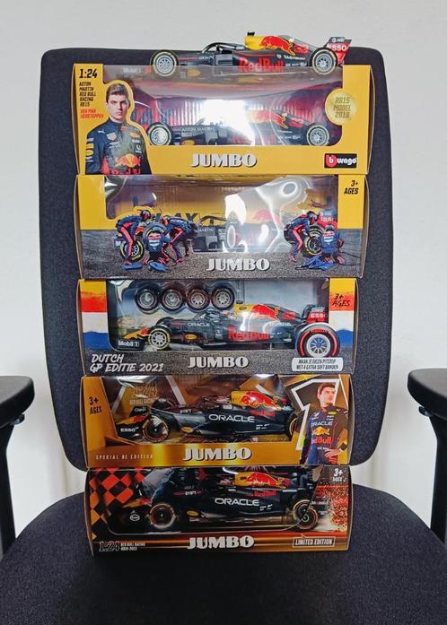Red bull Jumbo Max Verstappen - serie!, Hobby en Vrije tijd, Modelauto's | 1:24, Nieuw, Auto, Overige merken, Ophalen of Verzenden