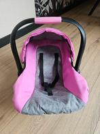 Poppen Maxi-Cosi - Roze/Grijs, Kinderen en Baby's, Ophalen, Zo goed als nieuw, Babypop