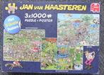 3x 1000 stukjes Jan v Haasteren puzzels Mars,Ascot,Pavilloen, Ophalen of Verzenden, 500 t/m 1500 stukjes, Gebruikt, Legpuzzel