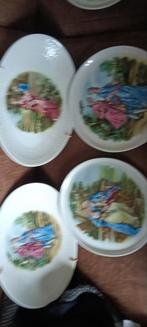 Antieke Bavaria borden met romantische voorstelling, Ophalen of Verzenden