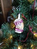 antieke glazen kerstbal accordeon, Ophalen of Verzenden, Gebruikt