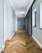 OP=OP!! EIKEN VISGRAAT PARKET KANT EN KLAAR GEOLIED, Ophalen of Verzenden, Nieuw, 75 m² of meer, Parket