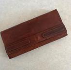 Enveloppe Tas Clutch Vintage Stevig Rund Leer Roest Bruin, Ophalen of Verzenden, Zo goed als nieuw, Bruin, Overige typen