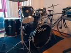 Compleet Drumstel + 2 Stokken + 2 drumboeken, Ophalen, Gebruikt, Overige merken