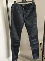 Donkerblauwe coated broek van EXPRESSO maat 34, Kleding | Dames, Broeken en Pantalons, Lang, Maat 34 (XS) of kleiner, Blauw, Ophalen of Verzenden