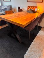 Boomstam tafel van Haco, Huis en Inrichting, Tafels | Eettafels, Ophalen, 50 tot 100 cm, Zo goed als nieuw, Vijf personen of meer