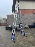 Telescoopladder 6,40 meter, merk Aldorr, zo goed als nieuw, Doe-het-zelf en Verbouw, Ladders en Trappen, Ophalen, Zo goed als nieuw