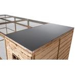 Volière Jesse met een dichte sluis en nachthok, Ophalen of Verzenden, Nieuw, Hout, Volière