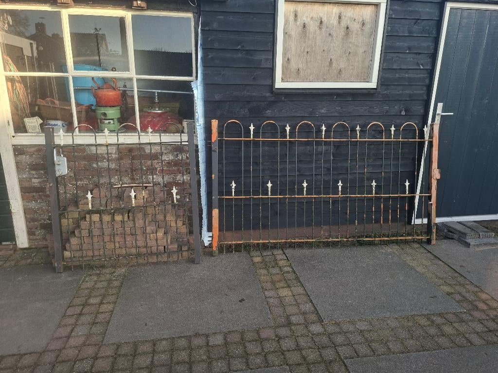 Ijzeren tuinpoort, Tuin en Terras, Ophalen, Gebruikt, 100 tot 150 cm, IJzer