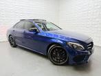 Mercedes-Benz C-klasse 180 AMG NIGHT PANO CAMERA NAP, Auto's, Automaat, Blauw, Bedrijf, Sedan