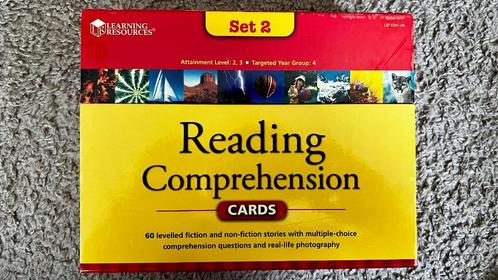 Learning Resources Reading Comprehension Cards - Set 2, Boeken, Schoolboeken, Zo goed als nieuw, Engels, Overige niveaus, Ophalen of Verzenden