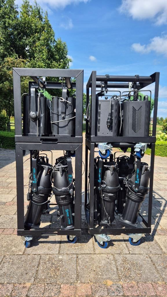 8x theaterspot 8x zoom profielspot en 4x transportkar, Muziek en Instrumenten, Licht en Laser, Gebruikt, Licht, Ophalen