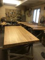 Eettafel 100x200 + 6 stoelen, Ophalen, Gebruikt, Eikenhout, 50 tot 100 cm