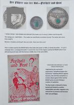 1930's munt VRIJHEID EN BROOD + pamflet & foto's, Verzenden, Overige soorten, Duitsland, Embleem of Badge