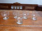 5 vintage waterglazen, Antiek en Kunst, Antiek | Glas en Kristal, Ophalen of Verzenden