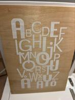 Lokabrunn tekstbord ( alfabet) van Ikea (50x70), Ophalen of Verzenden