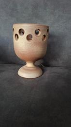 Vintage keramische tafellamp met gaten, Ophalen, Overige materialen, Gebruikt, Vintage