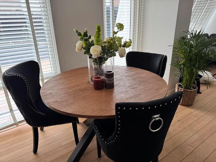 Ronde Eettafel; 1.20 M, Huis en Inrichting, Tafels | Eettafels, Gebruikt, 100 tot 150 cm, Rond, Ophalen