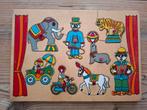 Houten puzzel circus, Ophalen of Verzenden, Minder dan 10 stukjes, Gebruikt, 6 maanden tot 2 jaar