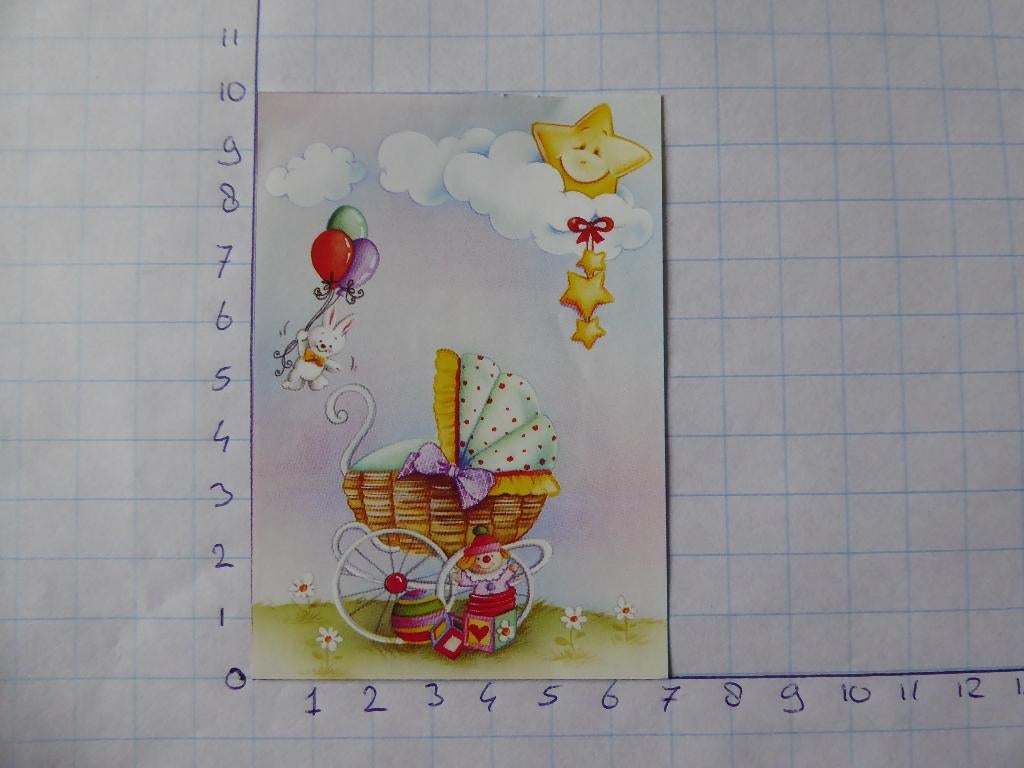 nr. 264 - uitgeknipt 3d plaatje, Hobby en Vrije tijd, Kaarten | Zelf maken, Ophalen of Verzenden, Nieuw, Kind, Knipvel