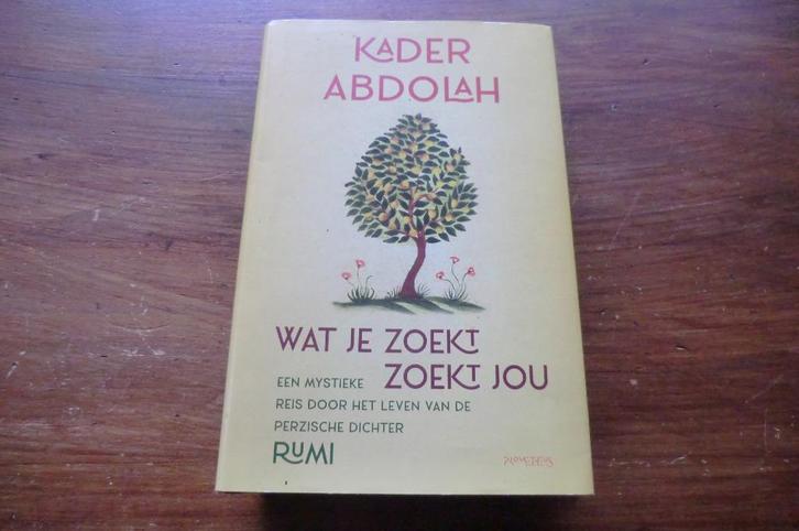 boek - Kader Abdolah - Wat je zoekt zoekt jou / dichter Rumi, Boeken, Literatuur, Gelezen, Nederland, Ophalen of Verzenden