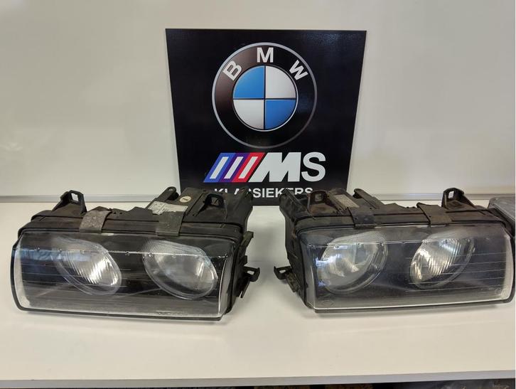BMW E36 set originele koplampen, Auto-onderdelen, Verlichting, BMW, Gebruikt, Ophalen of Verzenden