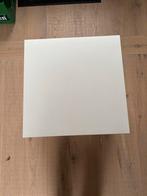Witte bijzettafel - Vierkant, Ophalen, Kunststof, 50 tot 100 cm, Vierkant