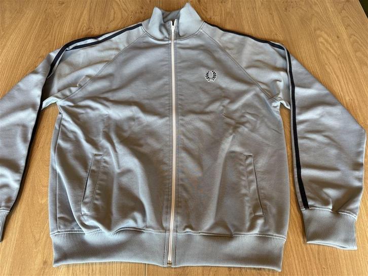 vintage fred perry track jacket heren maat l babyblauw, Kleding | Heren, Jassen | Zomer, Zo goed als nieuw, Ophalen of Verzenden
