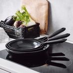 T.k. 3 delig Greenpan koekenpannenset type Smart, Huis en Inrichting, Keuken | Potten en Pannen, Ophalen, Gebruikt, Koekenpan of Braadpan
