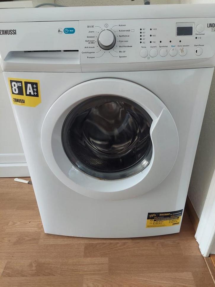 Zanussi Wasmachine - 8kg - Voorlader - Lindo100, Witgoed en Apparatuur, Wasmachines, Gebruikt, Voorlader, 8 tot 10 kg, 85 tot 90 cm
