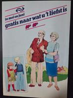 NS gratis reizen 60+ advertentie - Folder, Verzamelen, Spoorwegen en Tramwegen, Ophalen of Verzenden