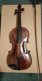 Oude 4/4 viool met strijkstok, opknapper. Alleen afhalen., Muziek en Instrumenten, Strijkinstrumenten | Violen en Altviolen, Ophalen