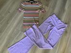 Set van LaDress flair travelstof broek Lima M en JL top, Maat 38/40 (M), Paars, Ophalen of Verzenden, Zo goed als nieuw