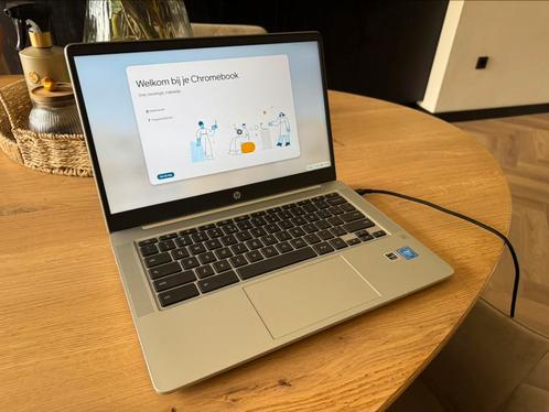 Nette HP Chromebook 14a-na0061nd, Computers en Software, Chromebooks, Zo goed als nieuw, 14 inch, 4 GB of minder, 64 GB, Qwerty