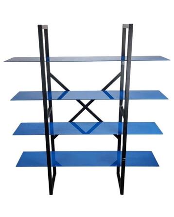 Vintage Ikea Ivar boekenkast blauw glas jaren 80 beschikbaar voor biedingen