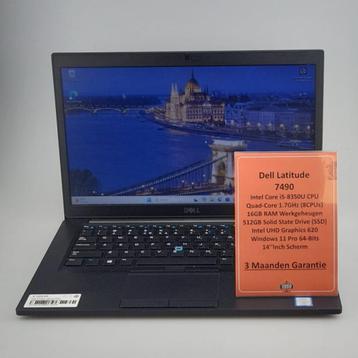 Dell Latitude 7490 i5-8350U 16GB/512GB SSD Win 11 Pro beschikbaar voor biedingen