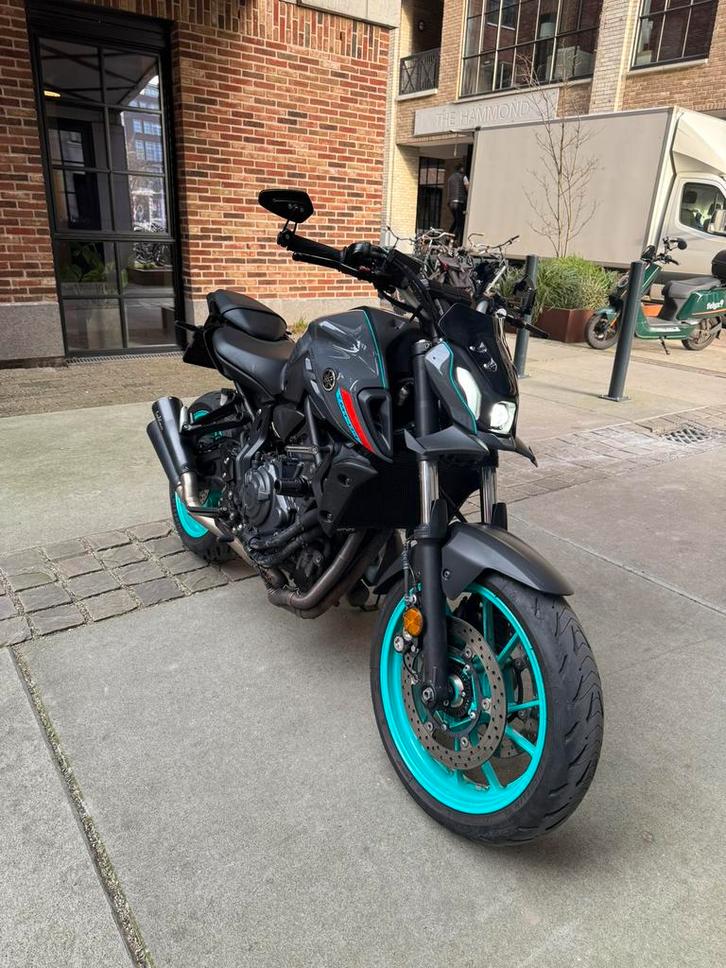 Yamaha MT-07 2022 LeoVince - Cyan Storm, Motoren, Motoren | Yamaha, Particulier, Naked bike, 12 t/m 35 kW, 2 cilinders, Minimaal motorrijbewijs A2