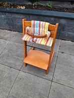 Stokke Tripp Trapp kinderstoel, met houten beugel en leertje, Kinderen en Baby's, Kinderstoelen, Ophalen, Gebruikt, Meegroeistoel